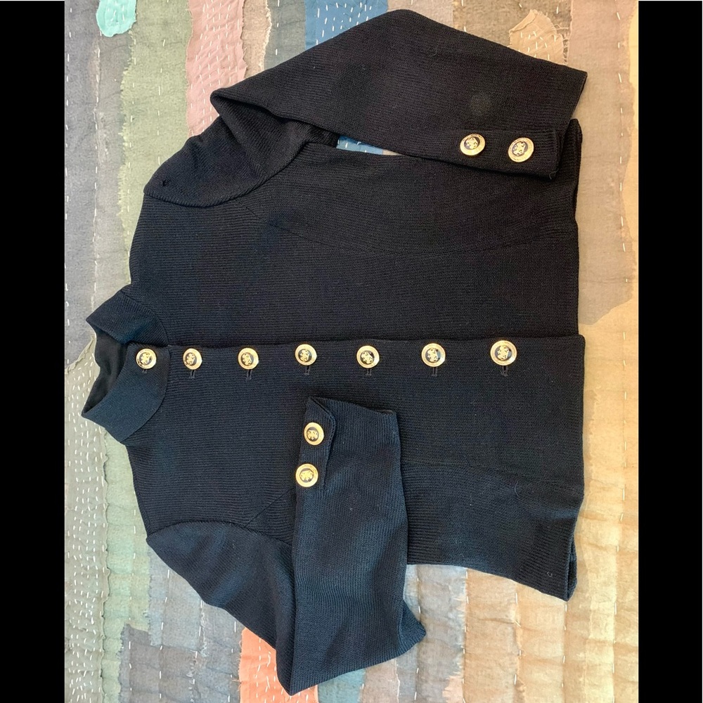 St. John Vintage knit jacket size XS black